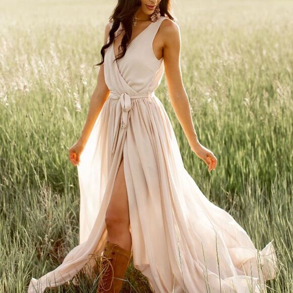 NWT Joyfolie Mia Joy Miriam Maxi Dress Teal floral Sz M - Picture 5 of 8